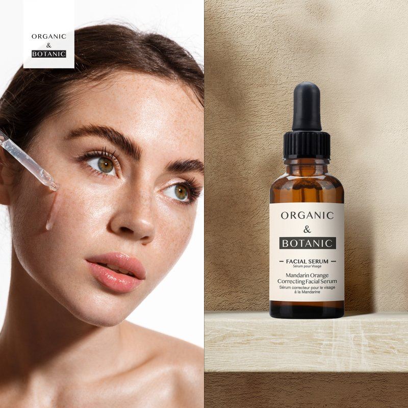 Mandarin Orange Correcting Facial Serum - 30ml - Brightening & Hydrating with Vitamin C, Aloe Vera, & Sea Buckthorn for Radiant, Even-Toned Skin - skinChemists