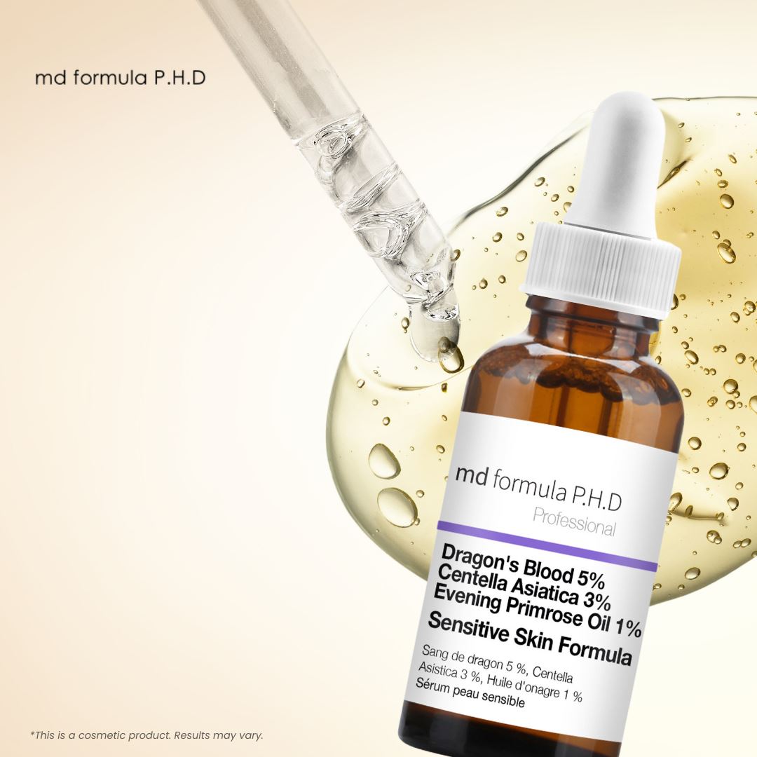 Sensitive Skin Serum Dragon's Blood 5%, Centella Asiatica 3%, Evening Primrose Oil 1% 30ml
