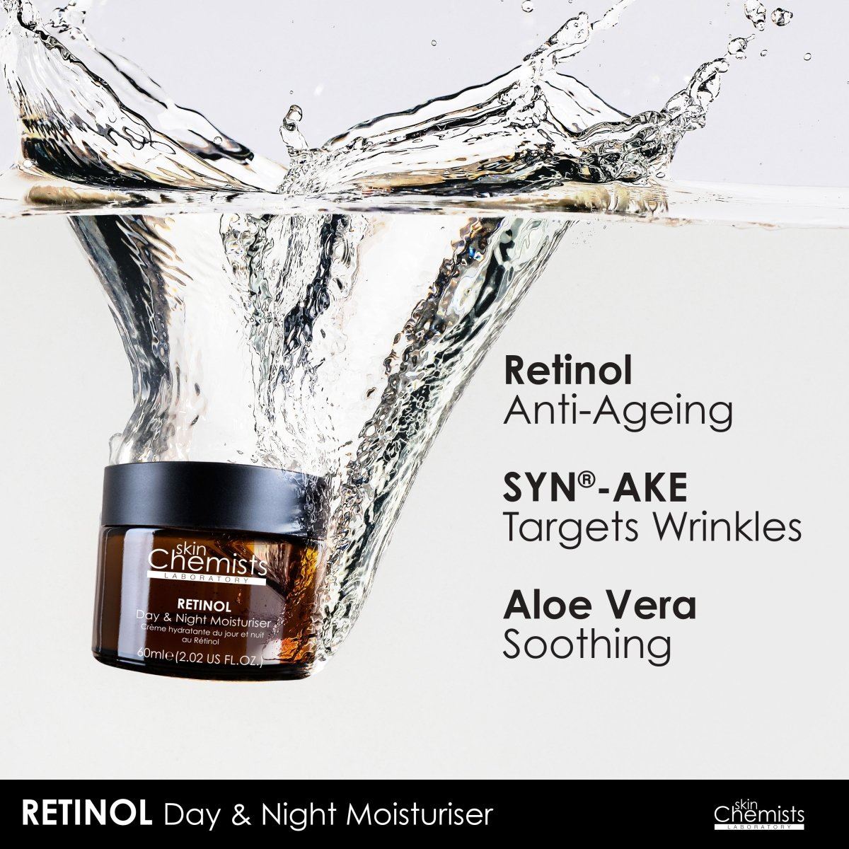 Crème de nuit anti-âge au rétinol avec SYN®-AKE 60 ml