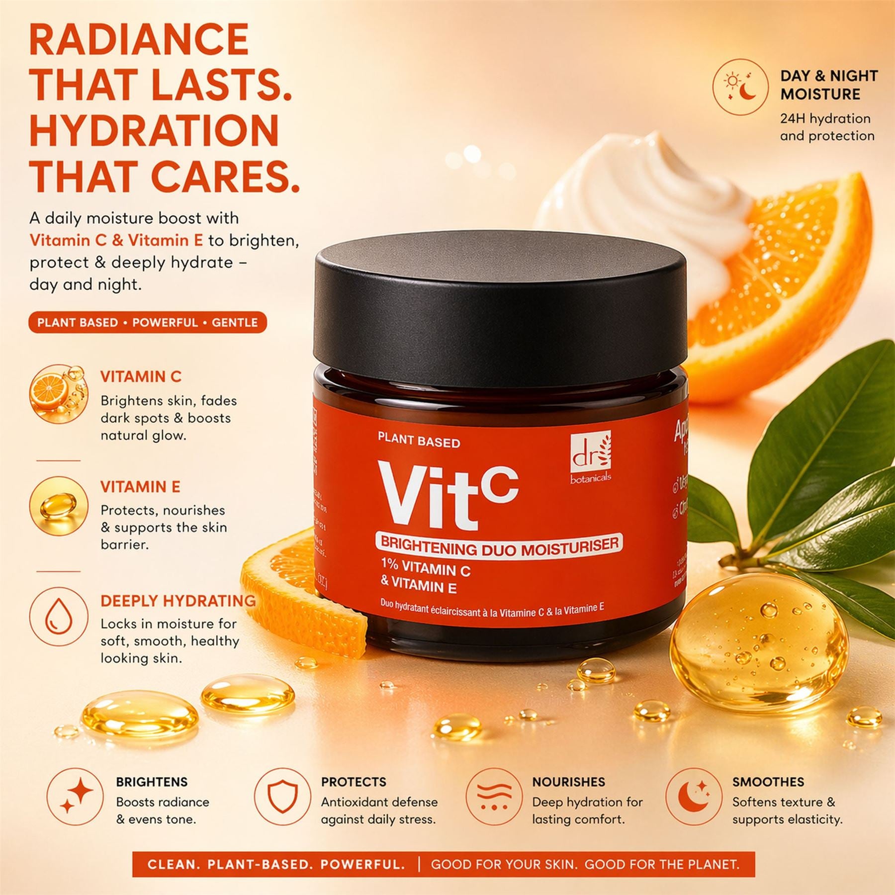 Brightening Duo Moisturiser with 1% Vitamin C & Vitamin E 60ml