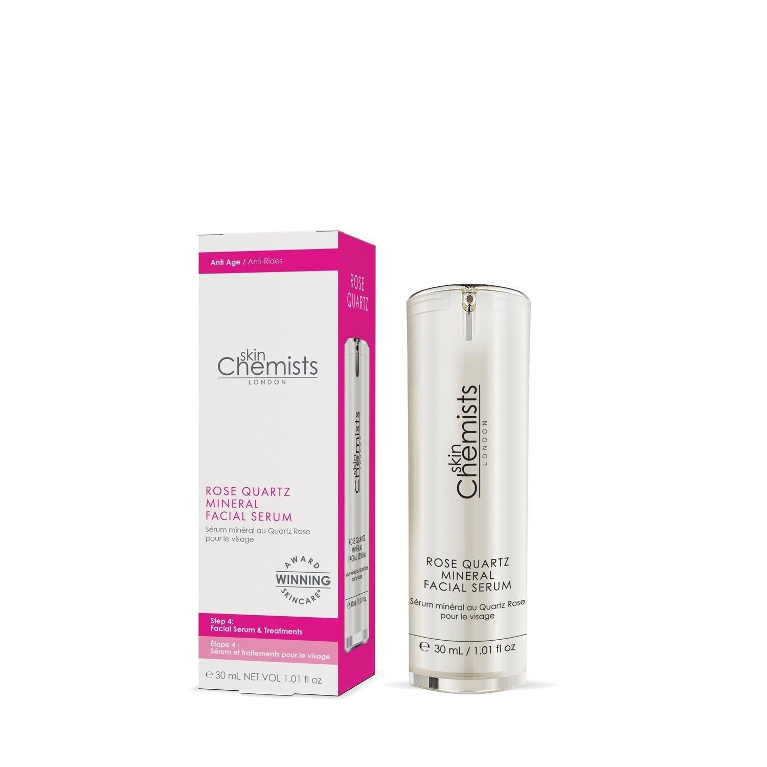 Rose Quartz Mineral Facial Serum 30ml Twin Value Savings Pack