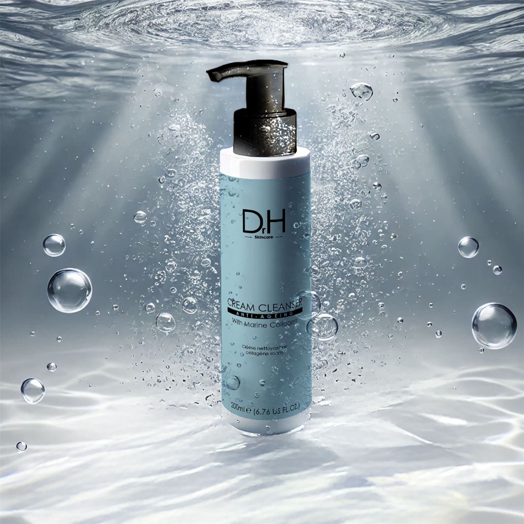 Dr H Anti-Ageing Cream Cleanser with Marine Collagen 200ml