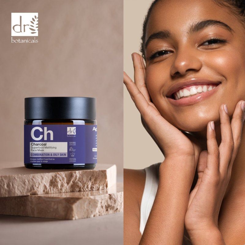 Masque matifiant visage au charbon actif 60 ml