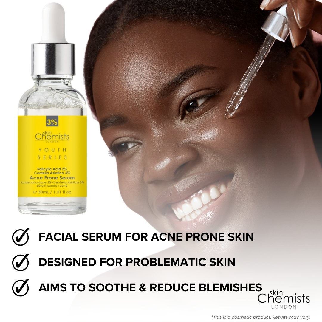 Youth Series Akne-Serum mit 2 % Salicylsäure und 3 % Centella Asiatica, 30 ml
