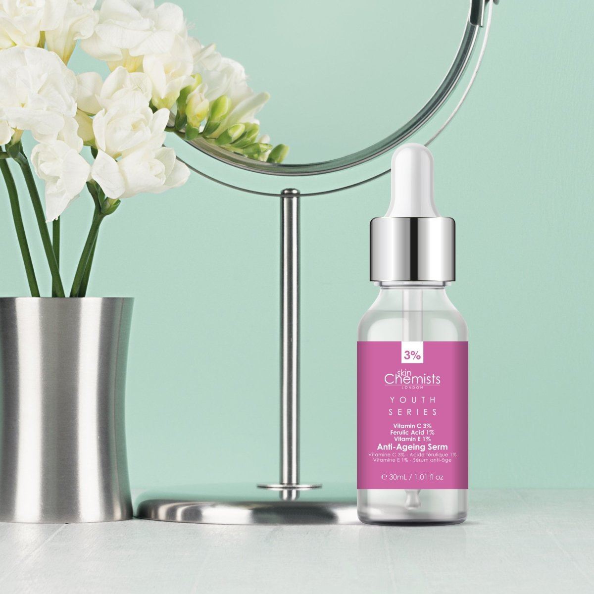Sérum anti-âge Youth Series Vitamine C 3 %, Acide férulique 1 %, Vitamine E 1 % 30 ml