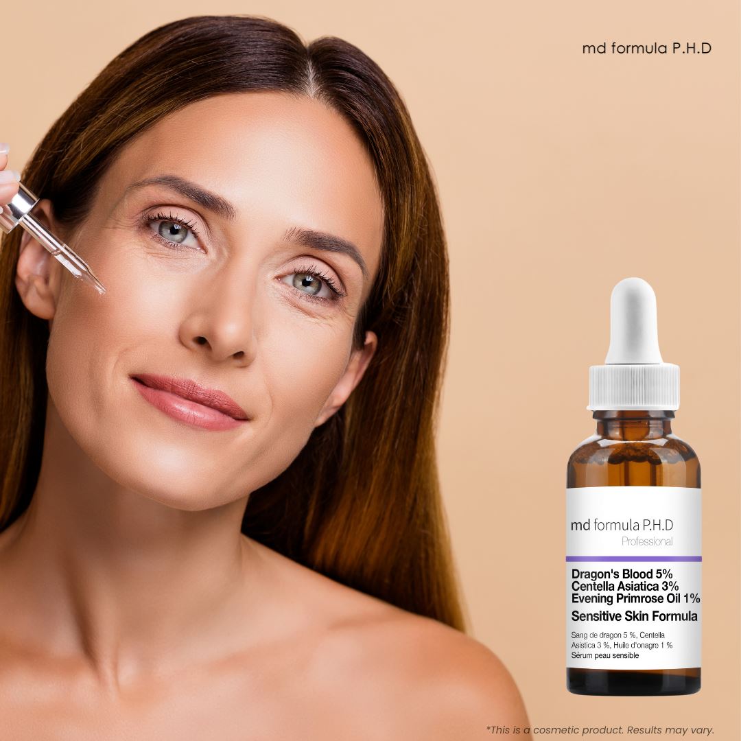 Sensitive Skin Serum Dragon's Blood 5%, Centella Asiatica 3%, Evening Primrose Oil 1% 30ml
