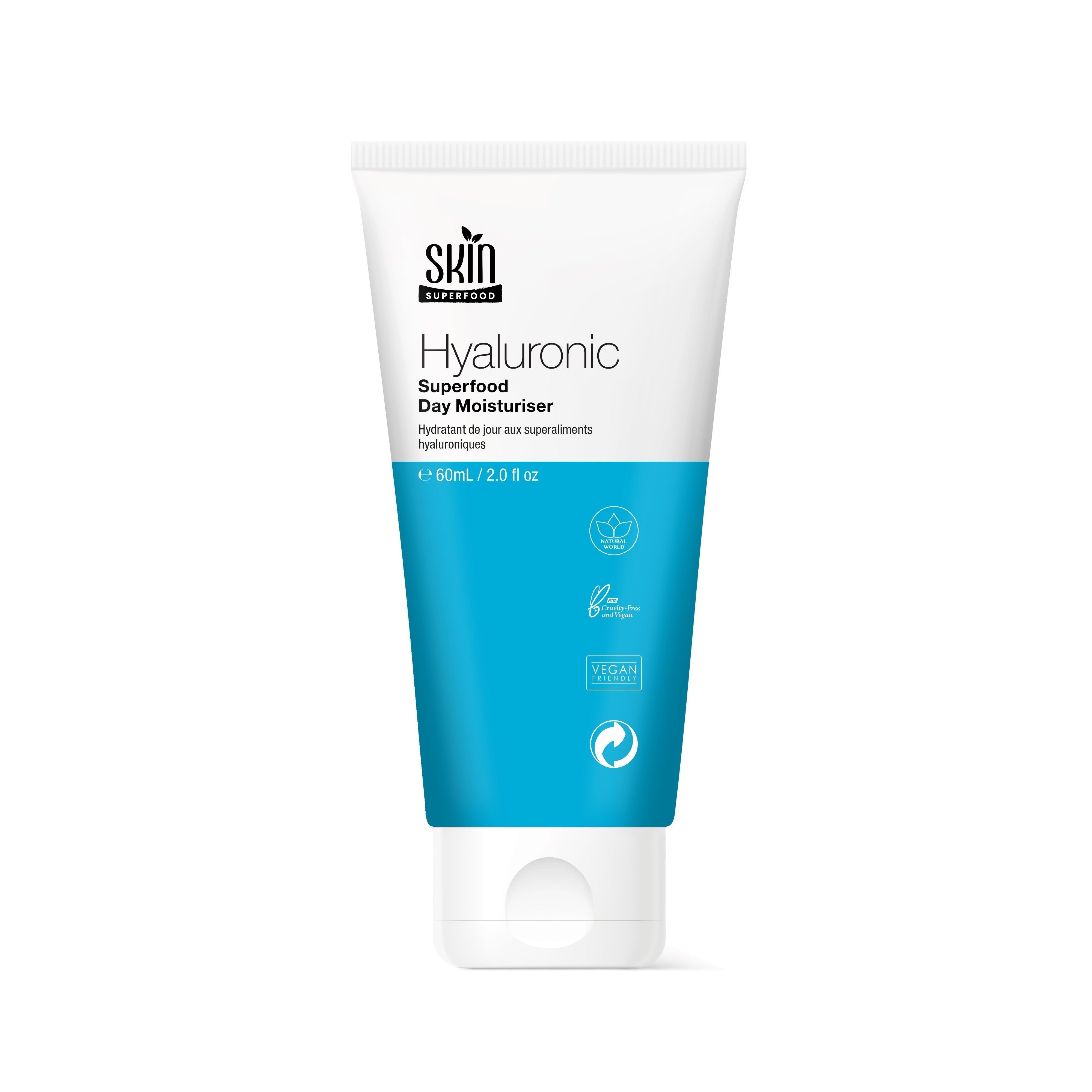 Crème de jour superaliment à l'acide hyaluronique 60 ml - Lot de 2 à prix avantageux