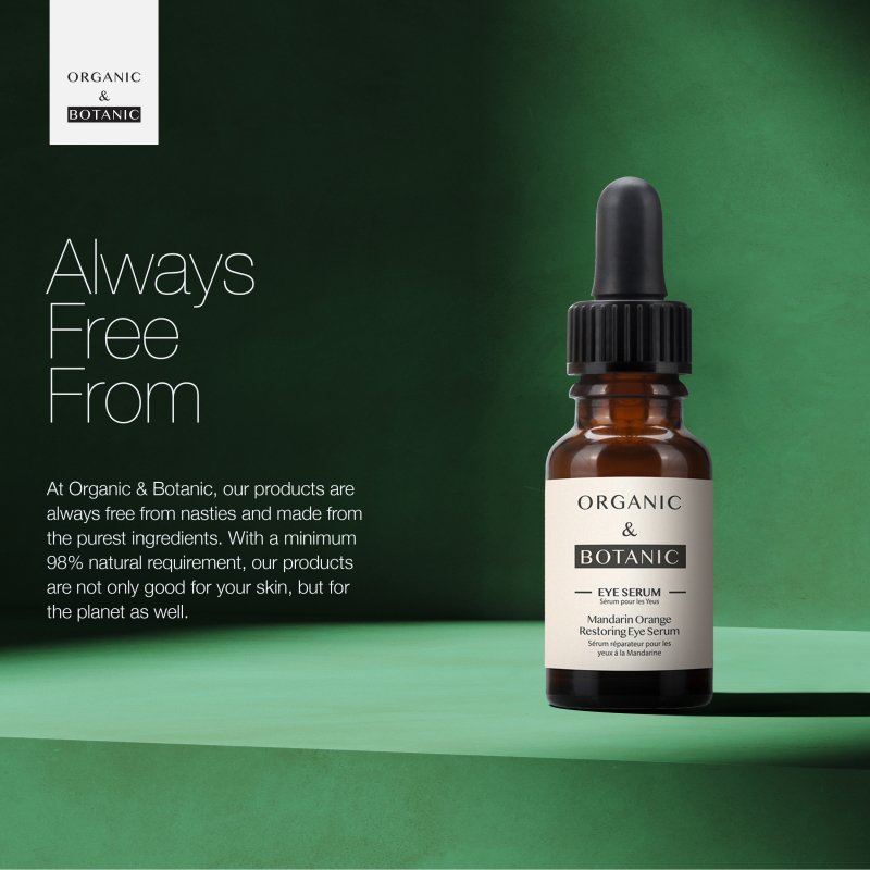 Mandarin Orange Brightening Eye Serum - 15ml - Depuffing & Hydrating with Vitamin C, Aloe Vera, & Sea Buckthorn for Radiant, Youthful Eyes - skinChemists
