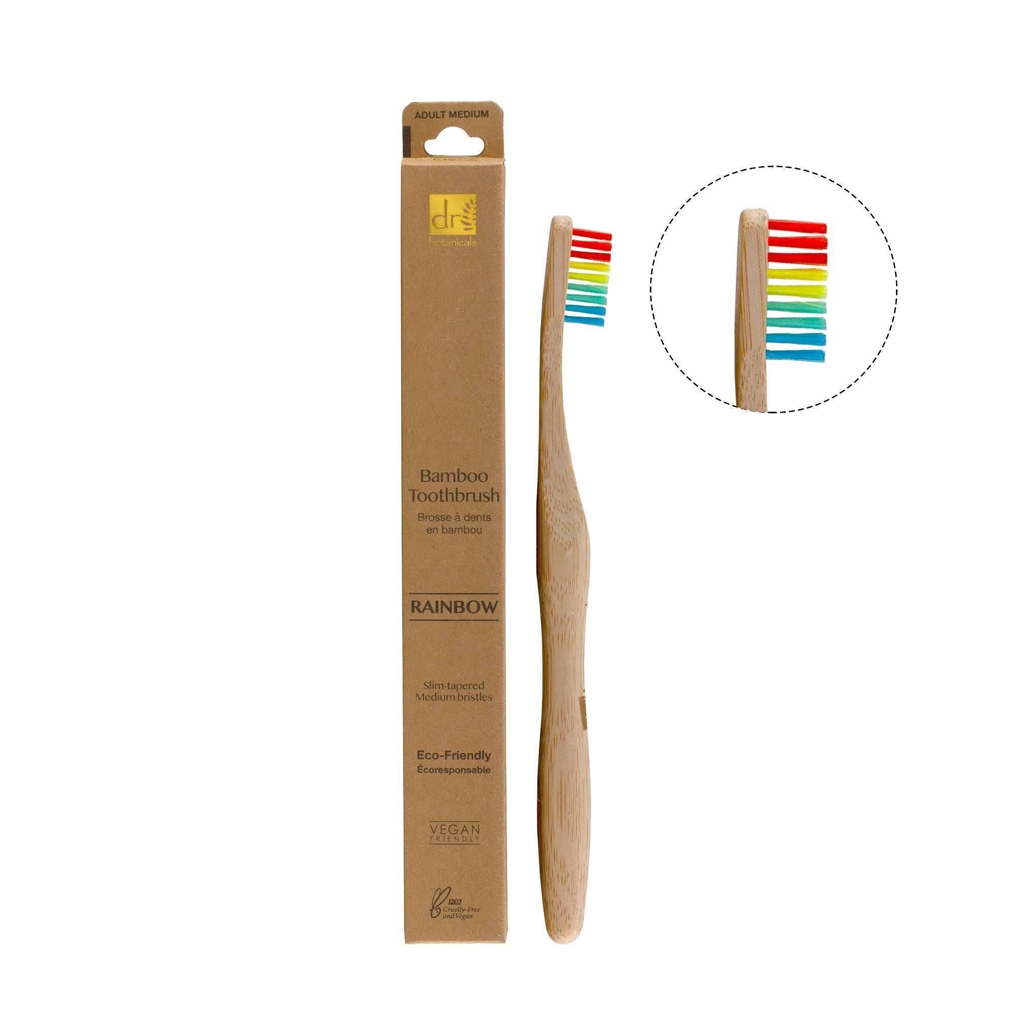 Bamboo Toothbrush Rainbow Twin Value Savings Pack