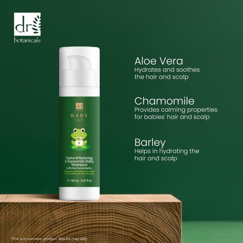 Baby Lux Natural Relaxing Chamomile Baby Shampoo 150ml - skinChemists