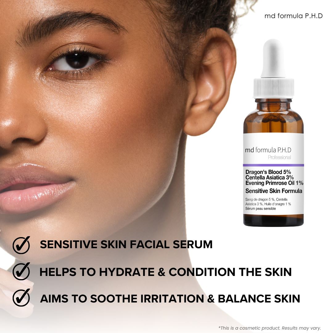 Sensitive Skin Serum Dragon's Blood 5%, Centella Asiatica 3%, Evening Primrose Oil 1% 30ml