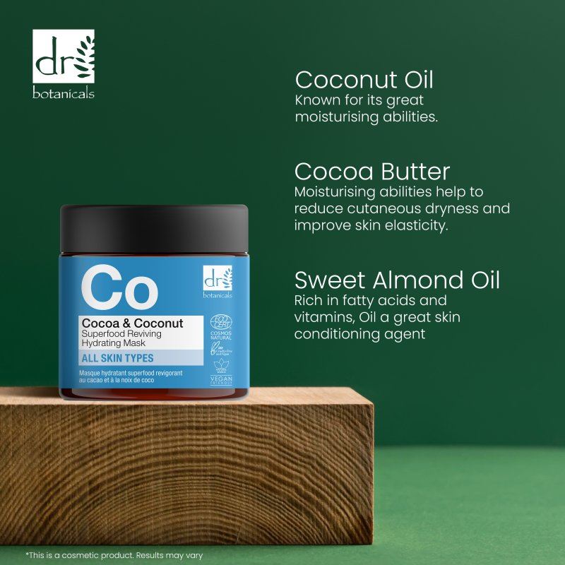 Cocoa & Coconut Superfood Reviving Hydrating Mask 60ml - skinChemists
