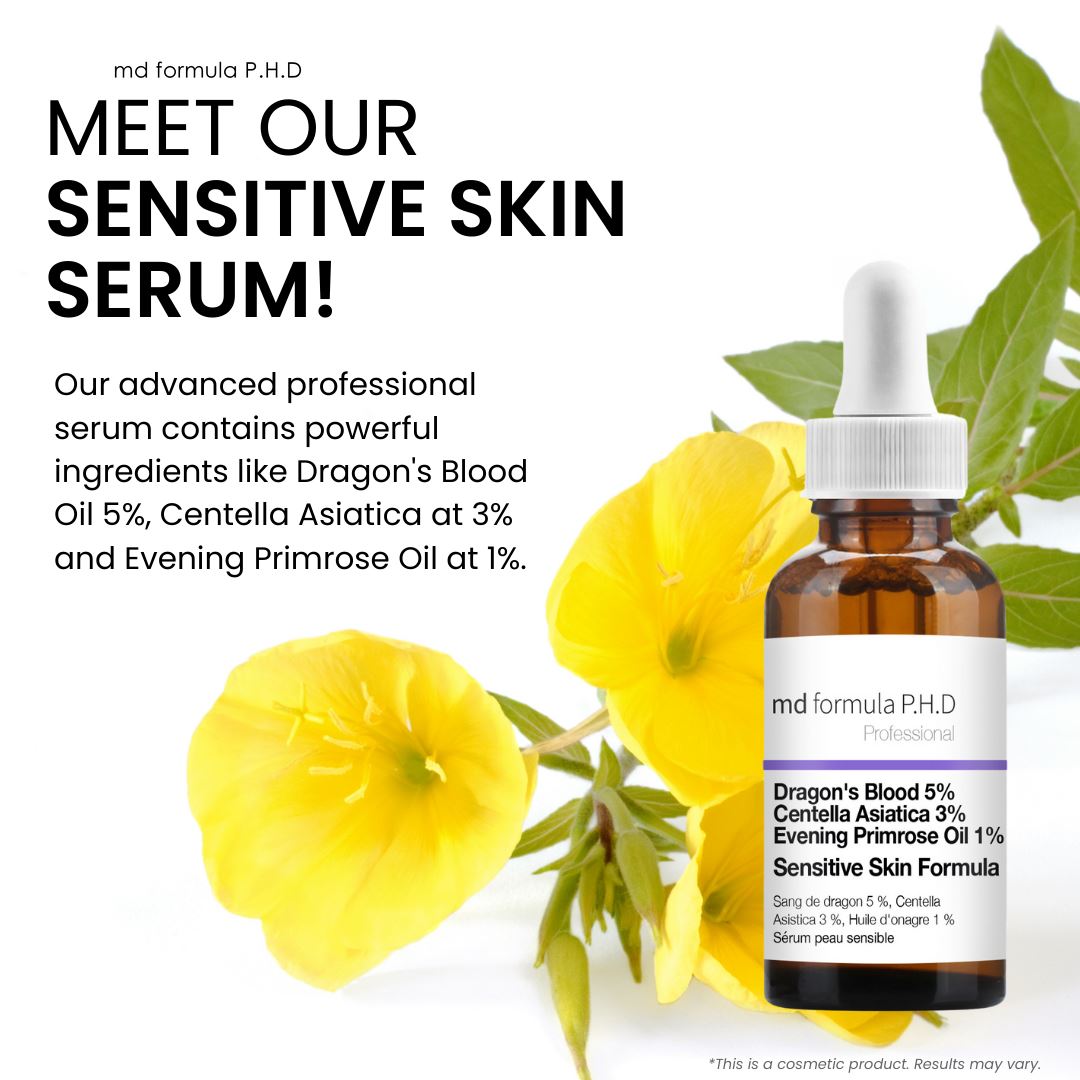 Sensitive Skin Serum Dragon's Blood 5%, Centella Asiatica 3%, Evening Primrose Oil 1% 30ml