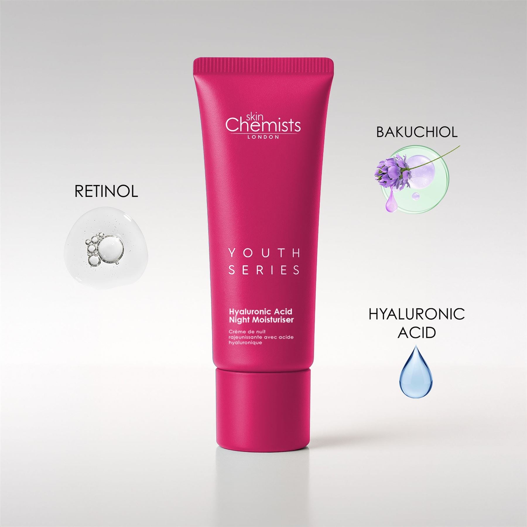 SkinChemists Crème de nuit anti-âge au rétinol et au bakuchiol 50 ml