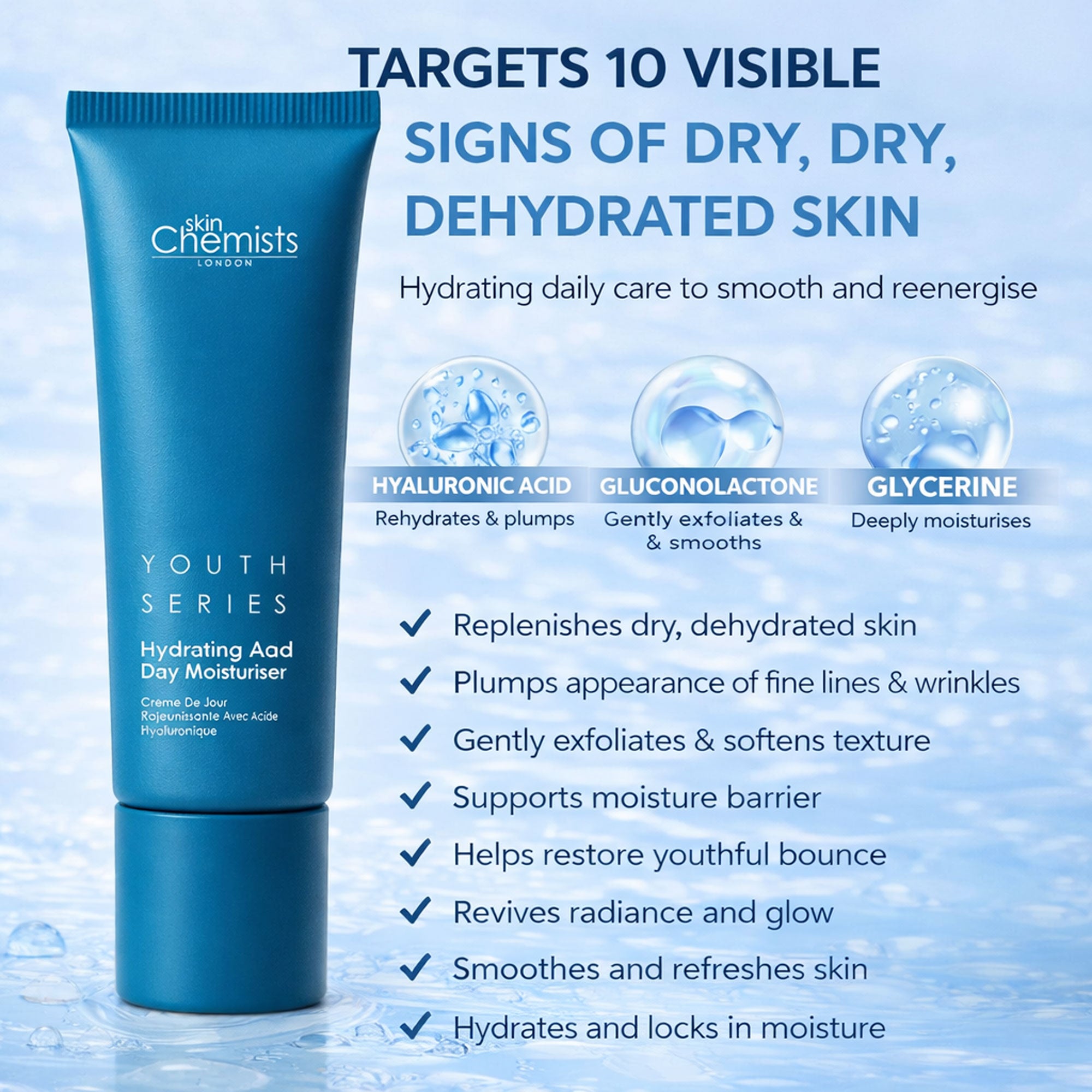 skinChemists Hyaluronic Acid Day Moisturiser 50ml