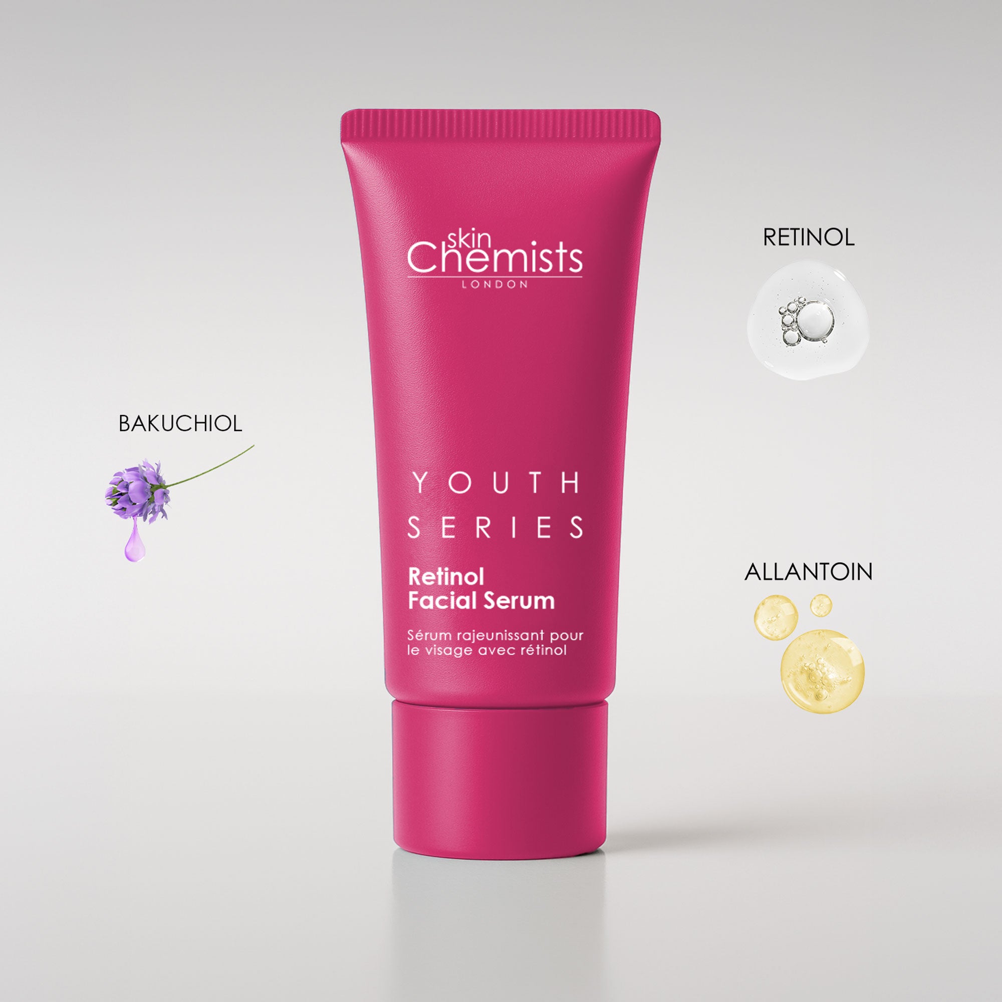 skinChemists Retinol and Bakuchiol Dual Anti-Aging Facial Serum 30ml