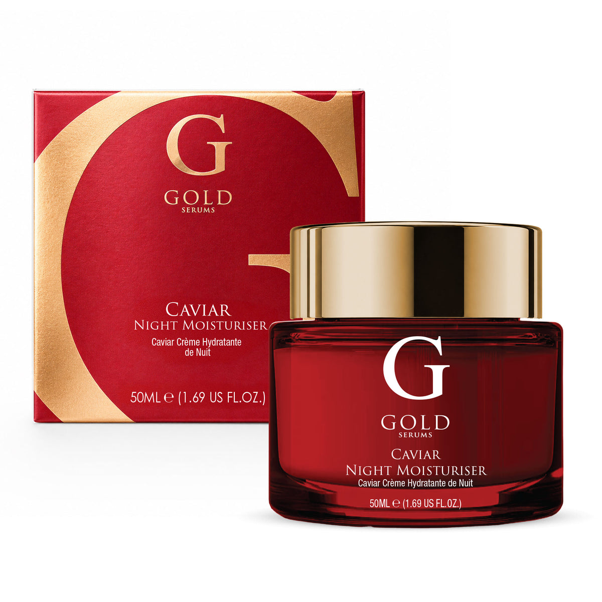 Crema hidratante de noche con caviar 50ml