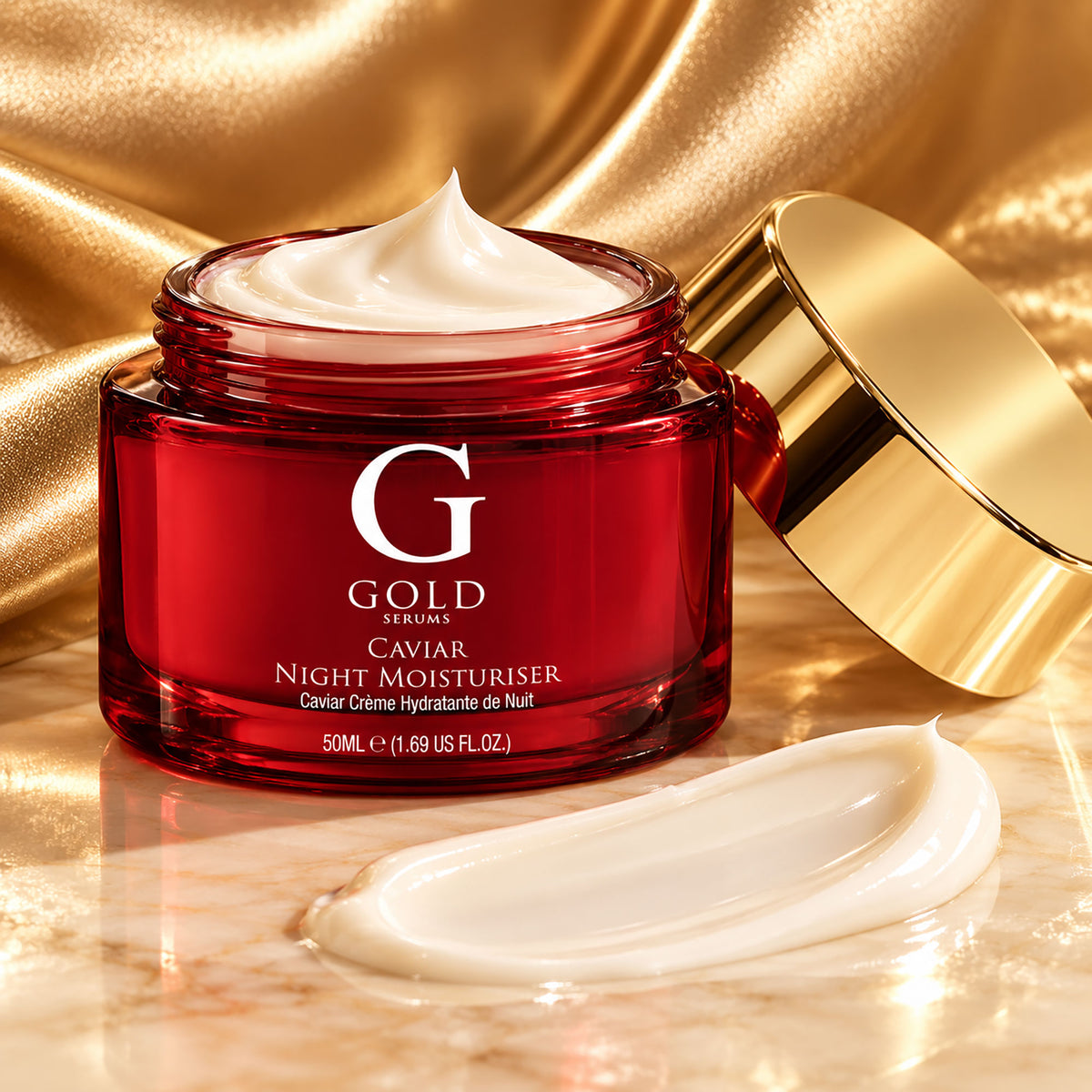 Crema hidratante de noche con caviar 50ml