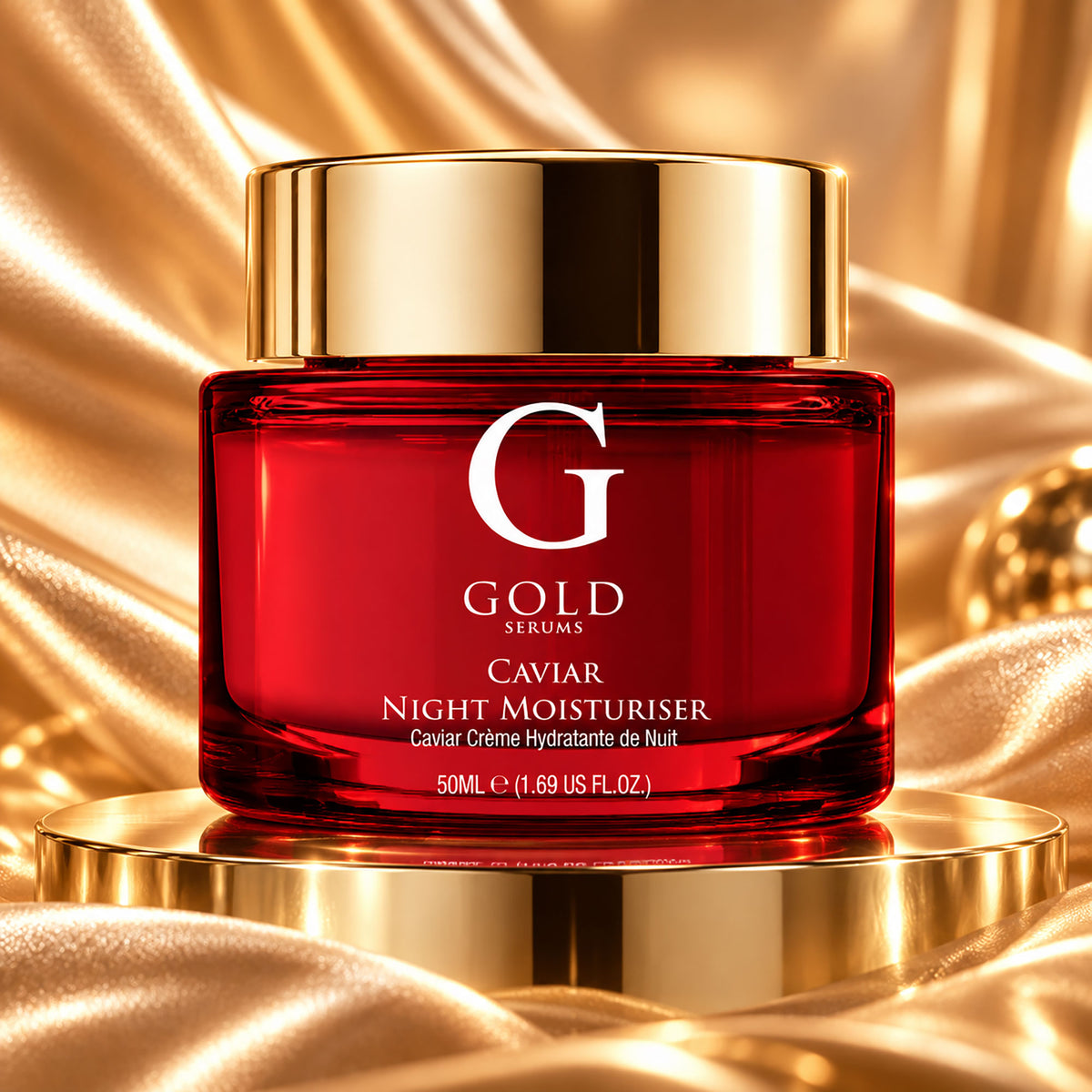 Crema hidratante de noche con caviar 50ml