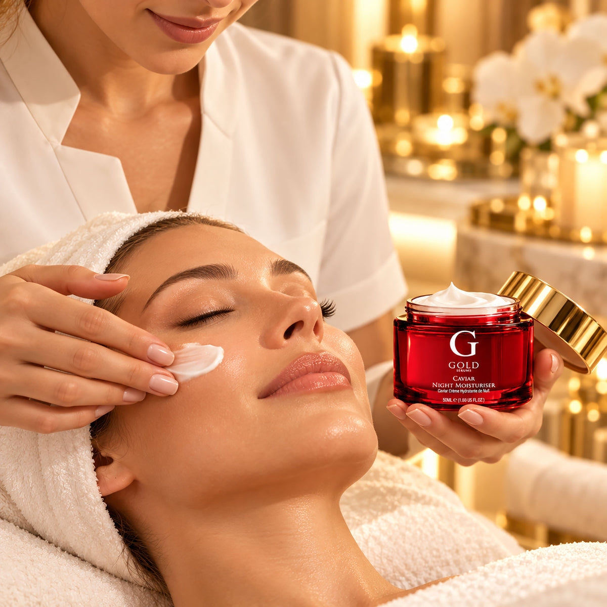 Crema hidratante de noche con caviar 50ml