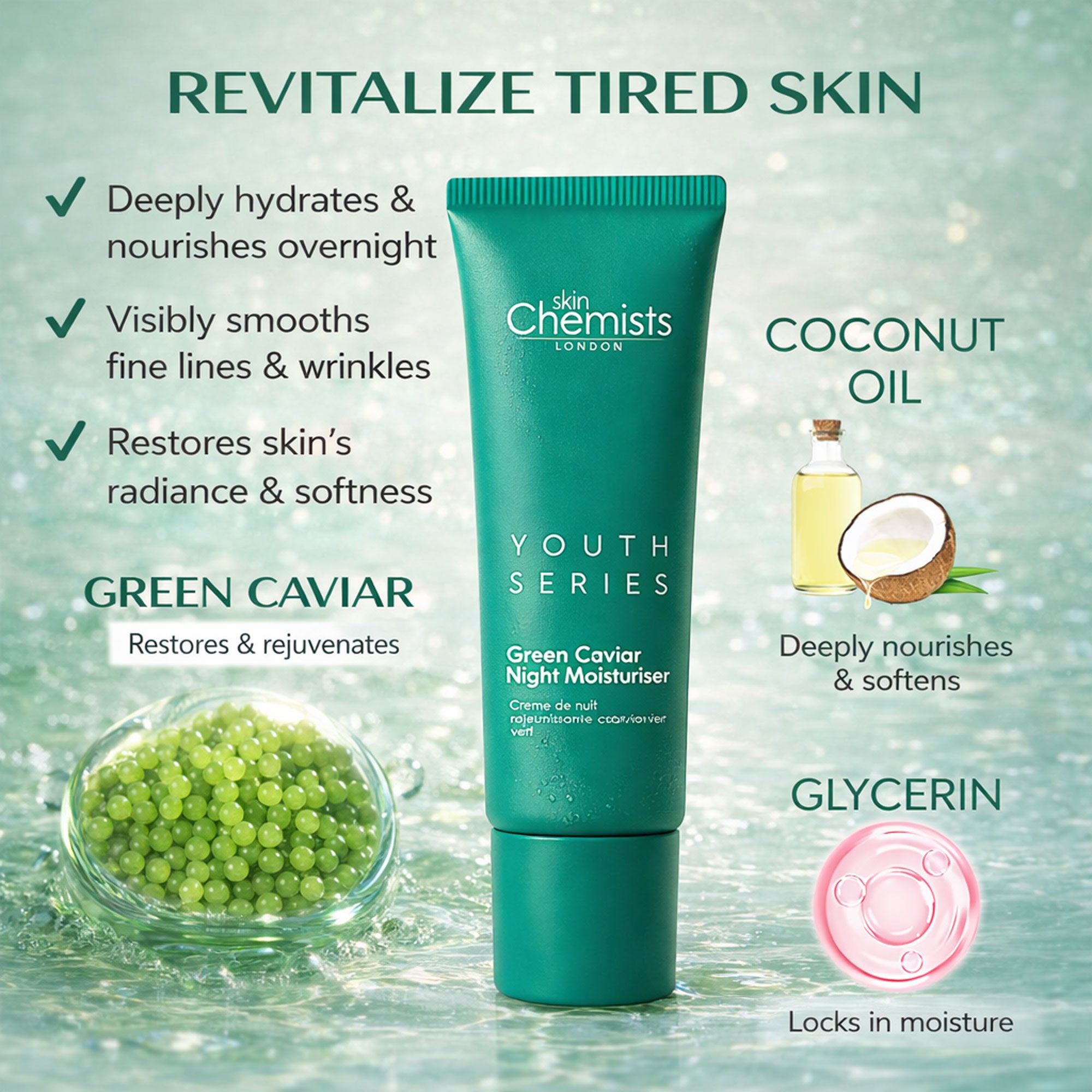Youth Series Green Caviar Night Moisturiser 50ml