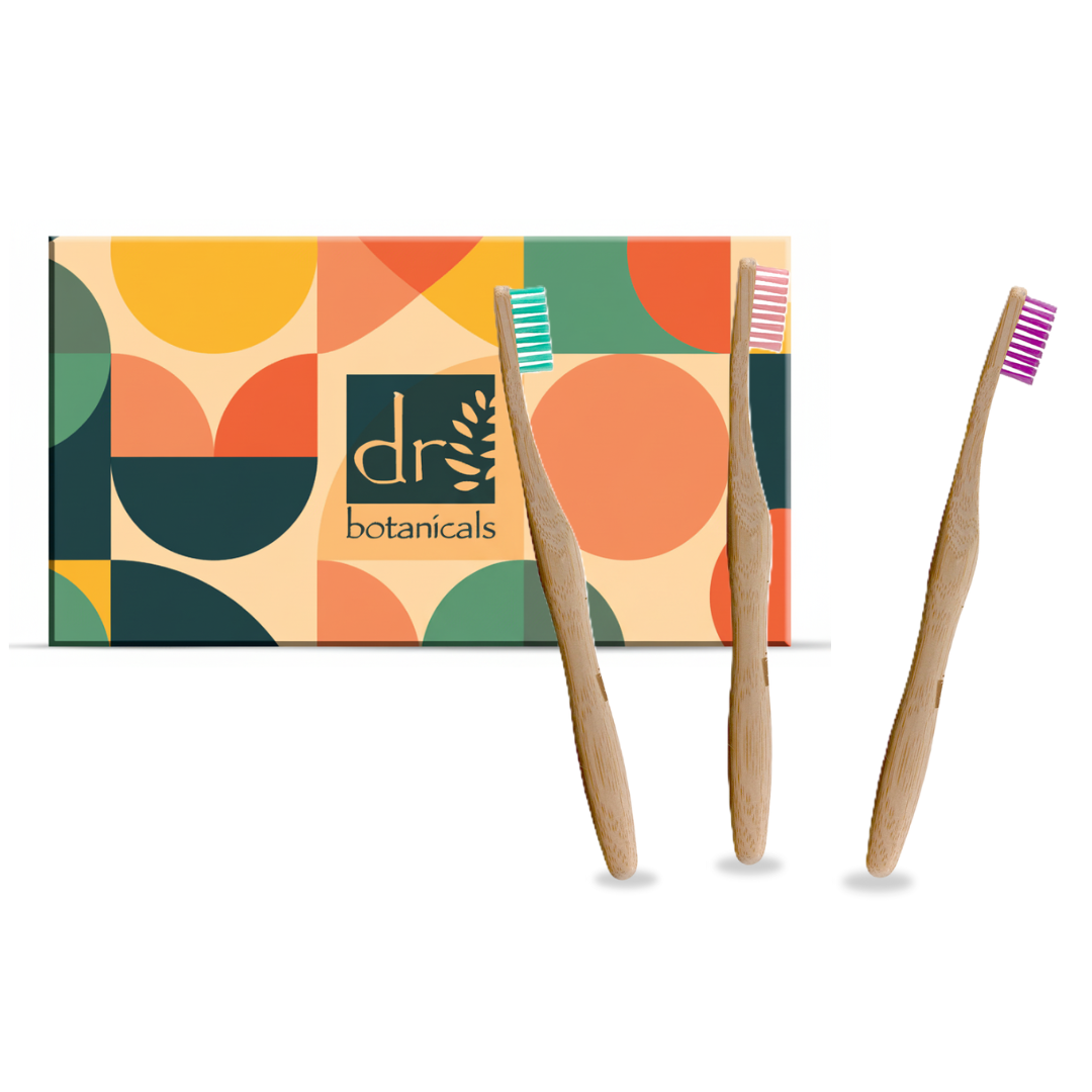 Pastel Bamboo Toothbrush Kit