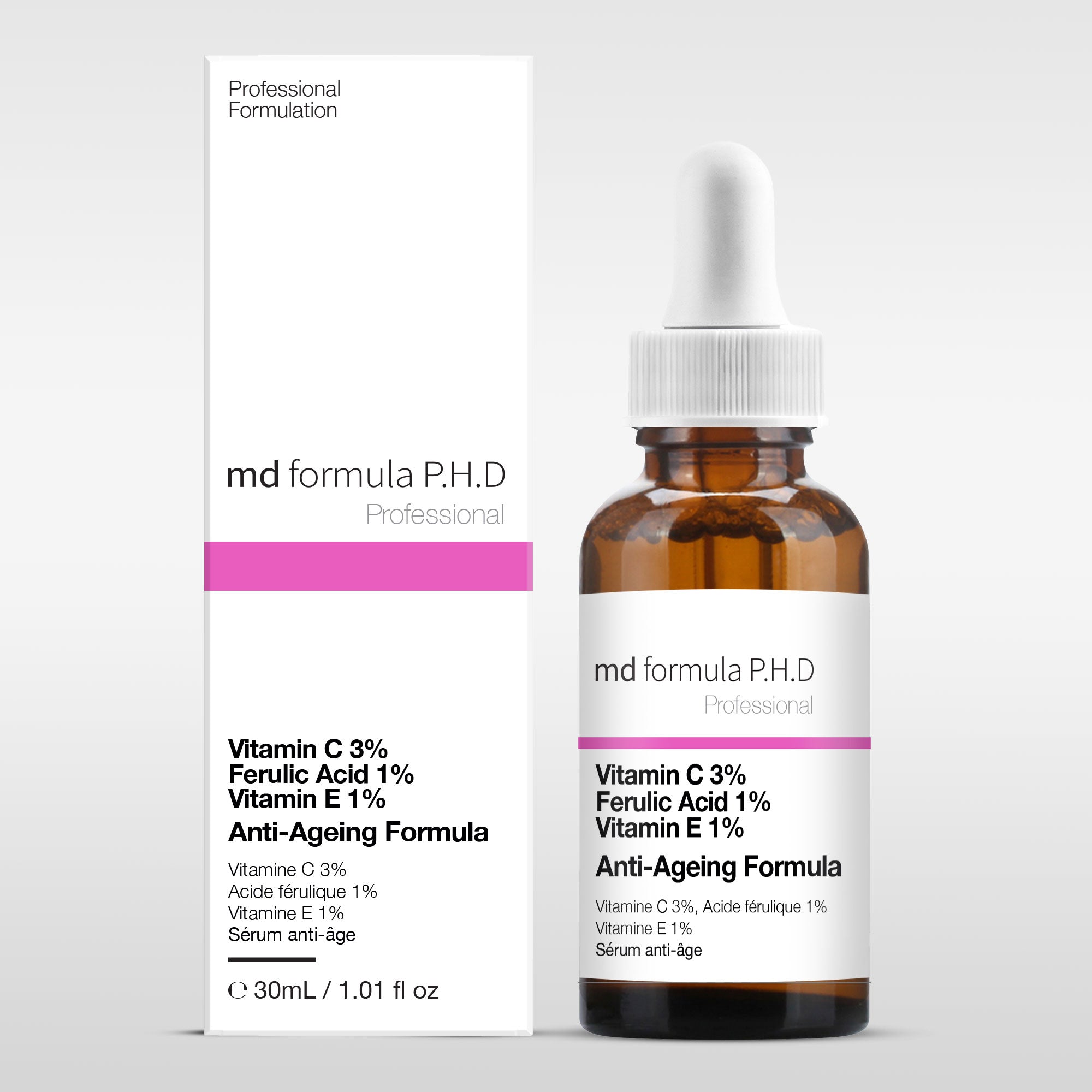 Anti-Ageing Serum Vitamin C 3%, Ferulic Acid 1%, Vitamin E 1% 30ml