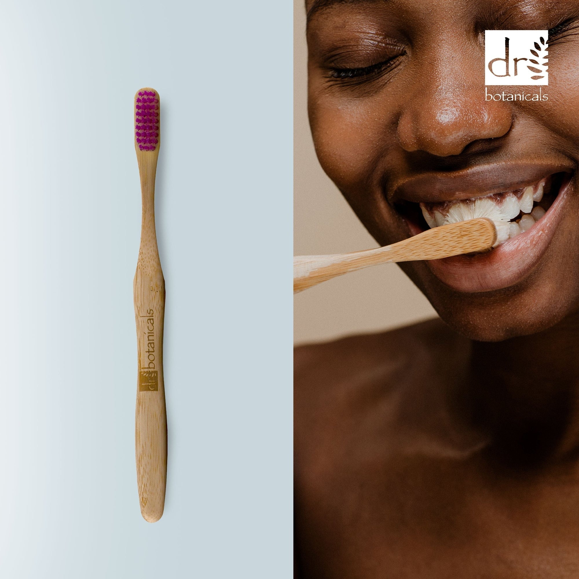 Bamboo Toothbrush Purple Twin Value Savings Pack