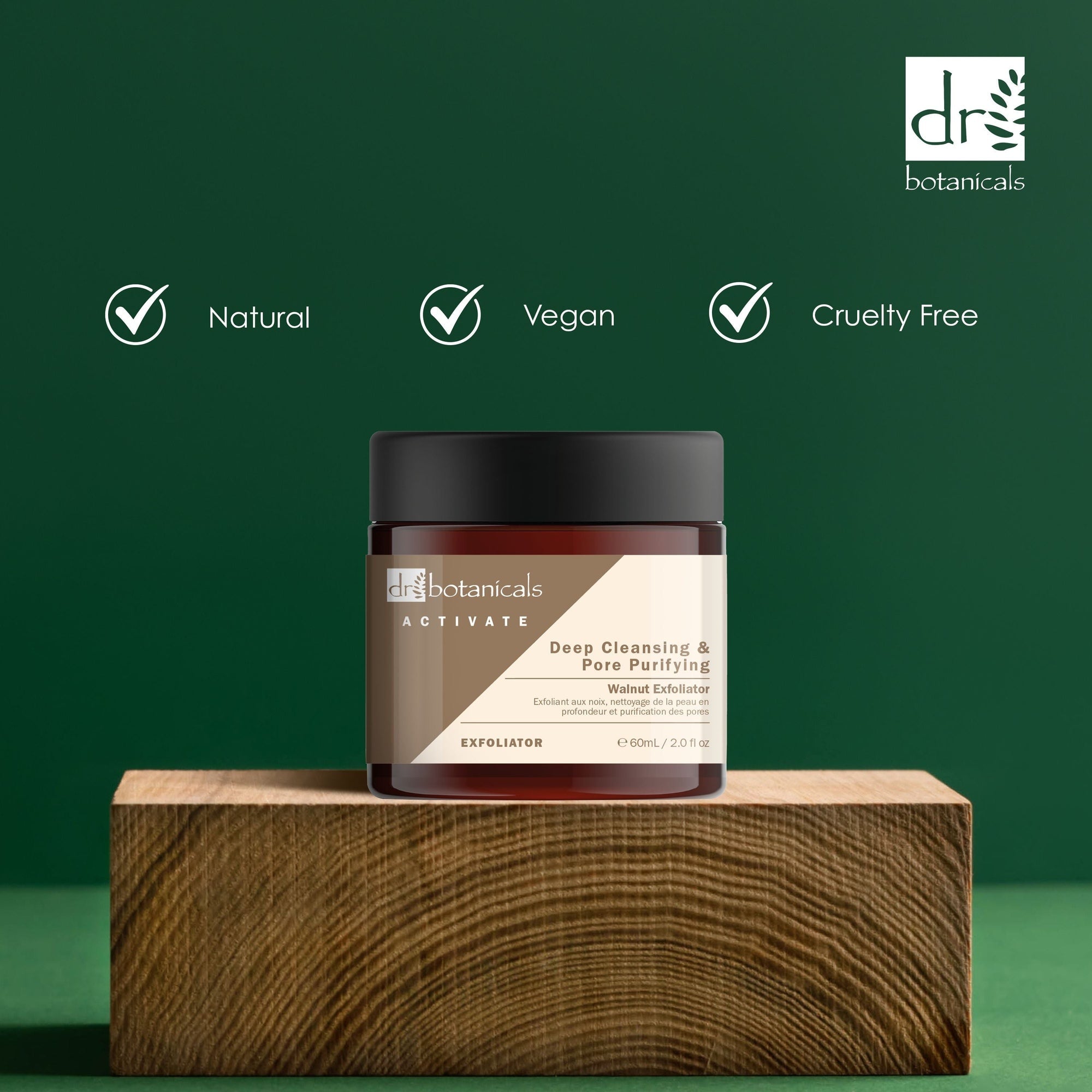 Activate Deep Cleansing & Pore Purifying Walnut Exfoliator 60ml Twin Value Savings Pack