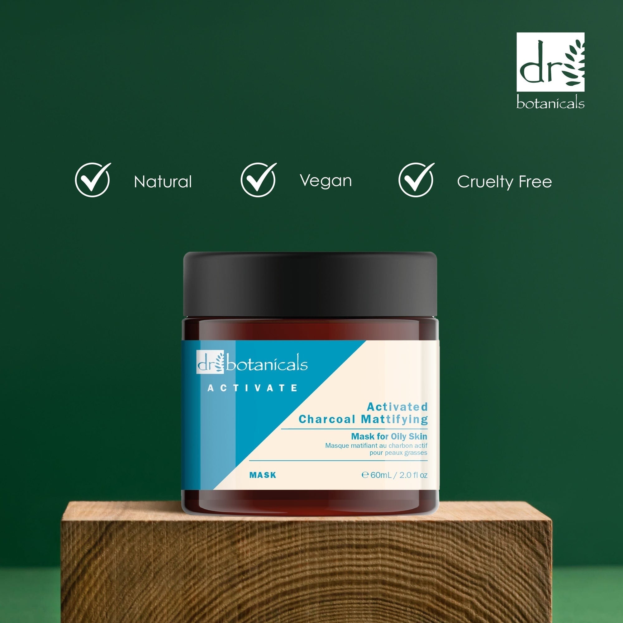 Activate Charcoal Mattifying Mask for Oily Skin 60ml Twin Value Savings Pack