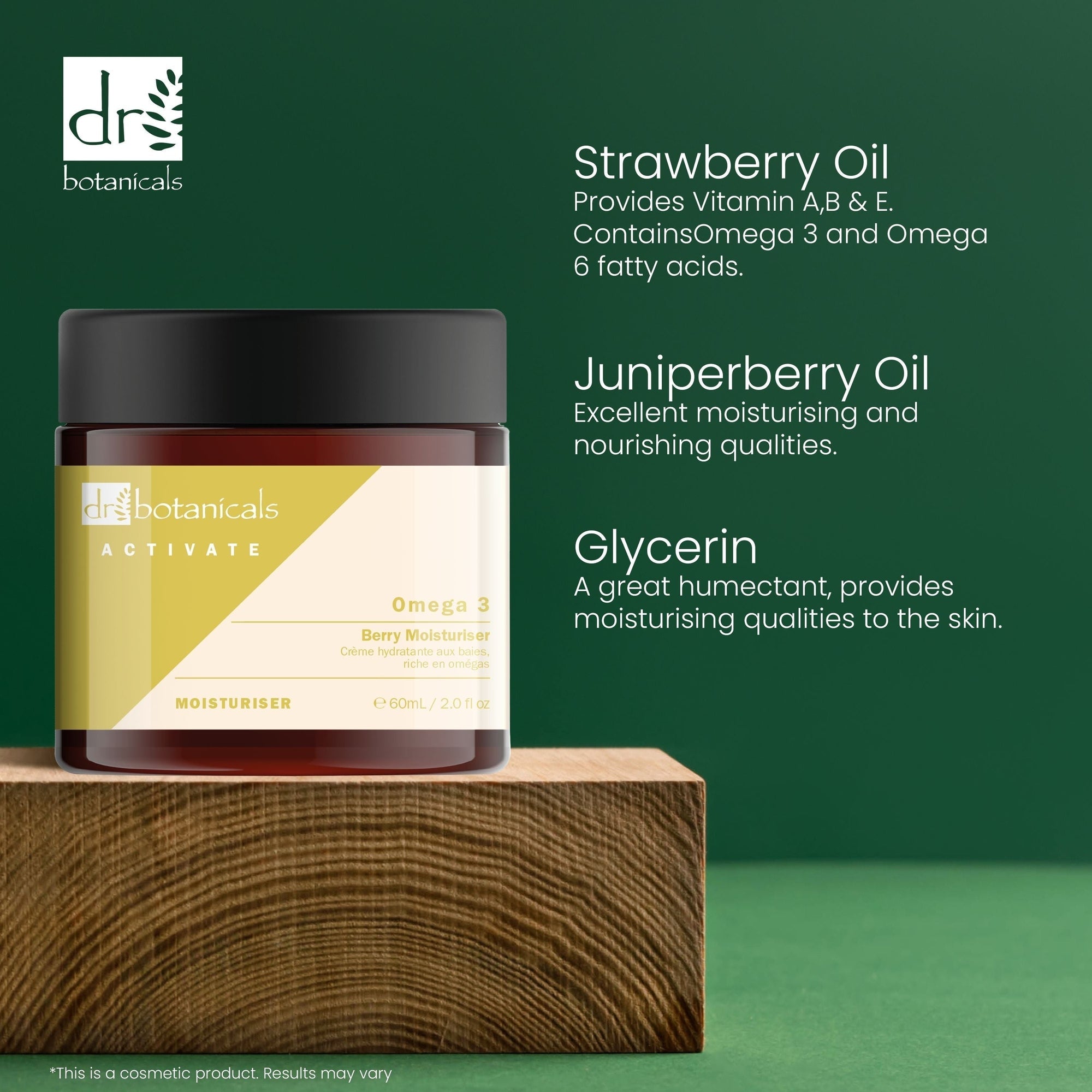 Activate Omega 3 Berry Moisturiser 60ml Twin Value Savings Pack