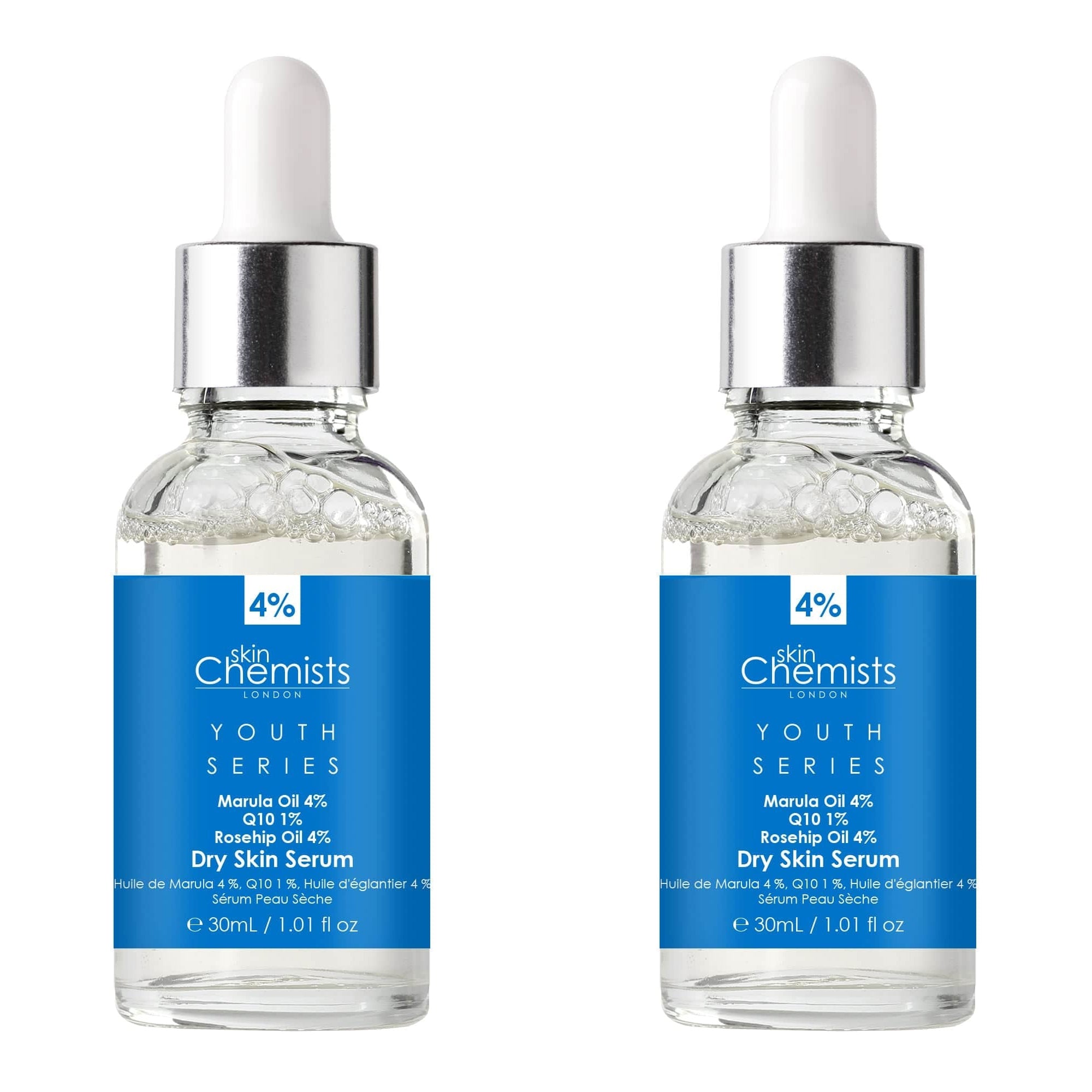Youth Series Dry Skin Serum Marula Oil 4%, Q10 1%, Rosehip Oil 4% 30ml x 2 Duo Pack