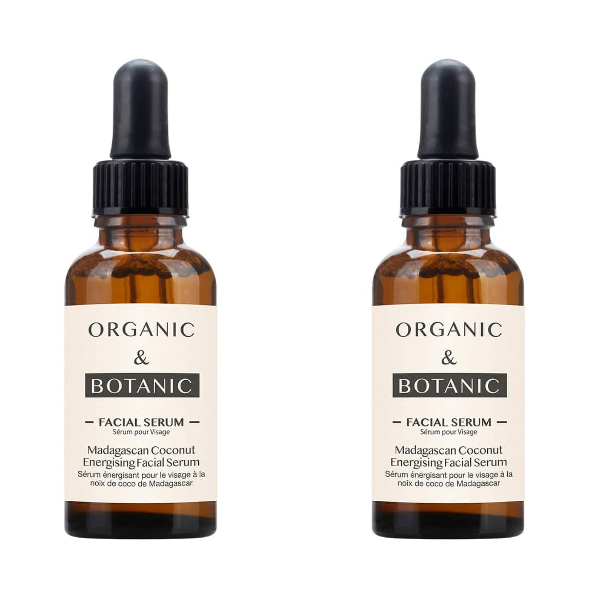 Sérum visage à la noix de coco de Madagascar, lot de 2 x 30 ml