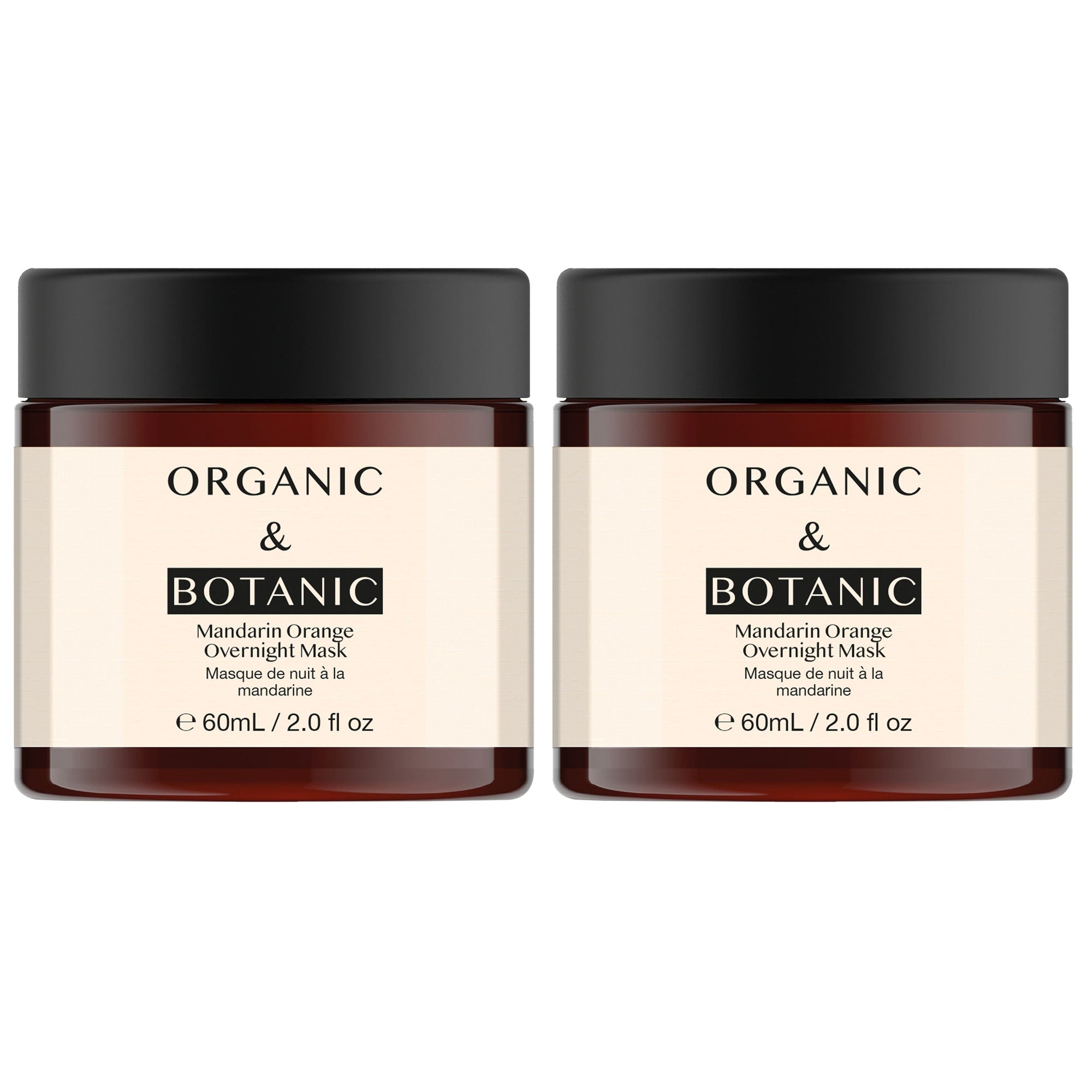 Masque de nuit à l'orange mandarine, lot de 2 masques de 60 ml