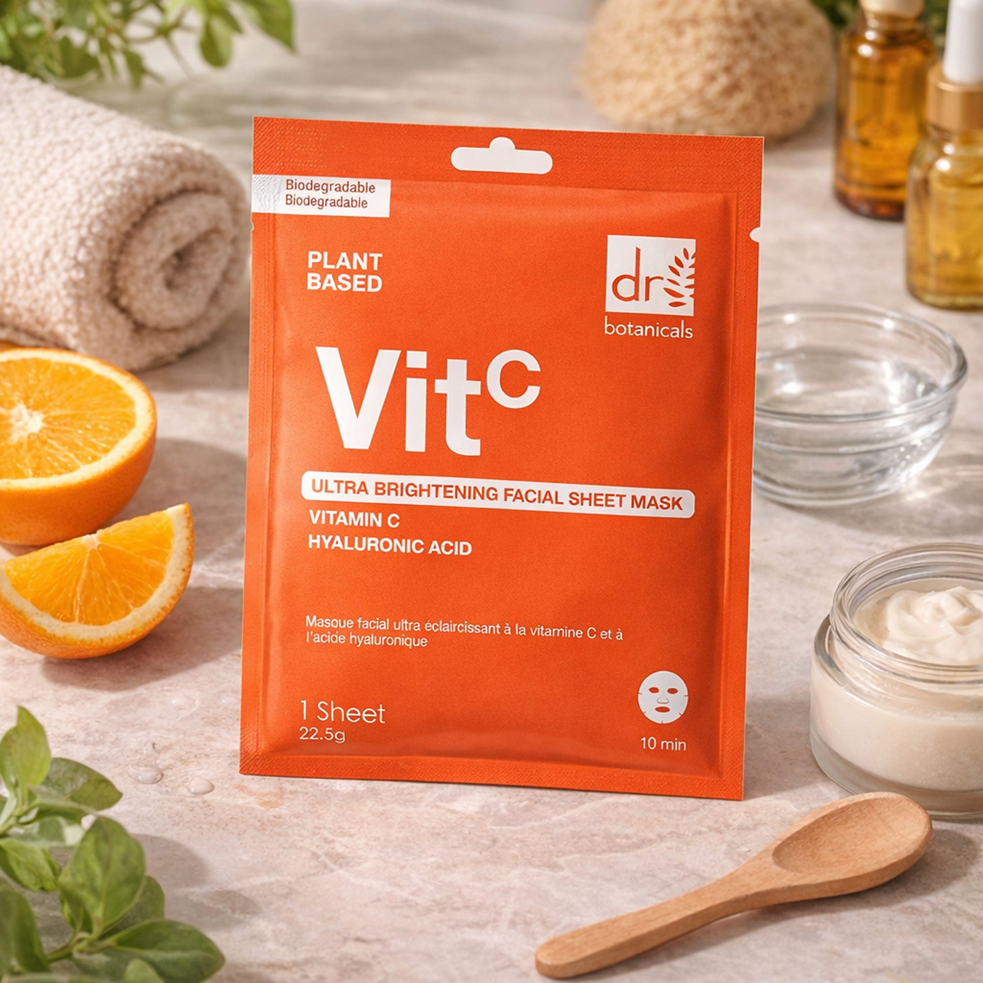 Dr Botanicals Ultra Brightening Facial Mask with Vitamin C and Hyaluronic Acid