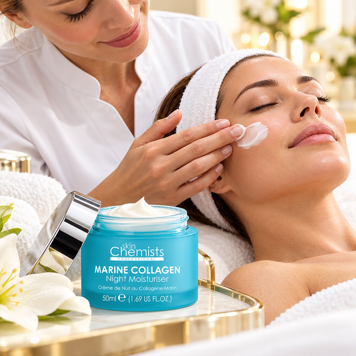 Crème hydratante de nuit au collagène marin 50ml
