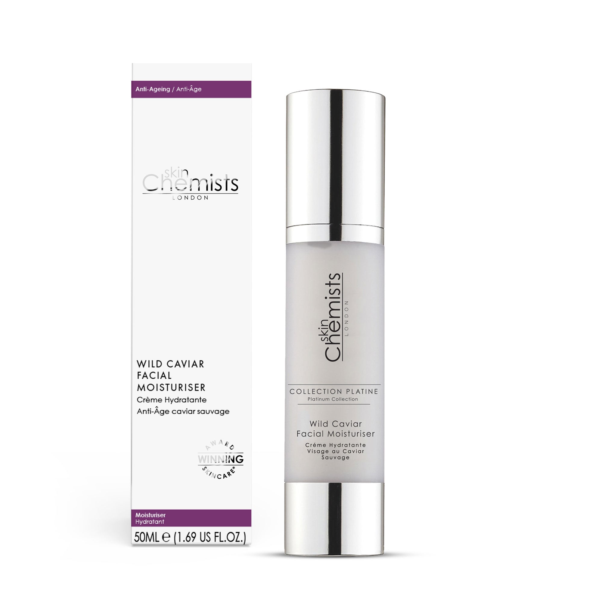 Wild Caviar Facial Moisturiser 50ml x 2 Duo Pack