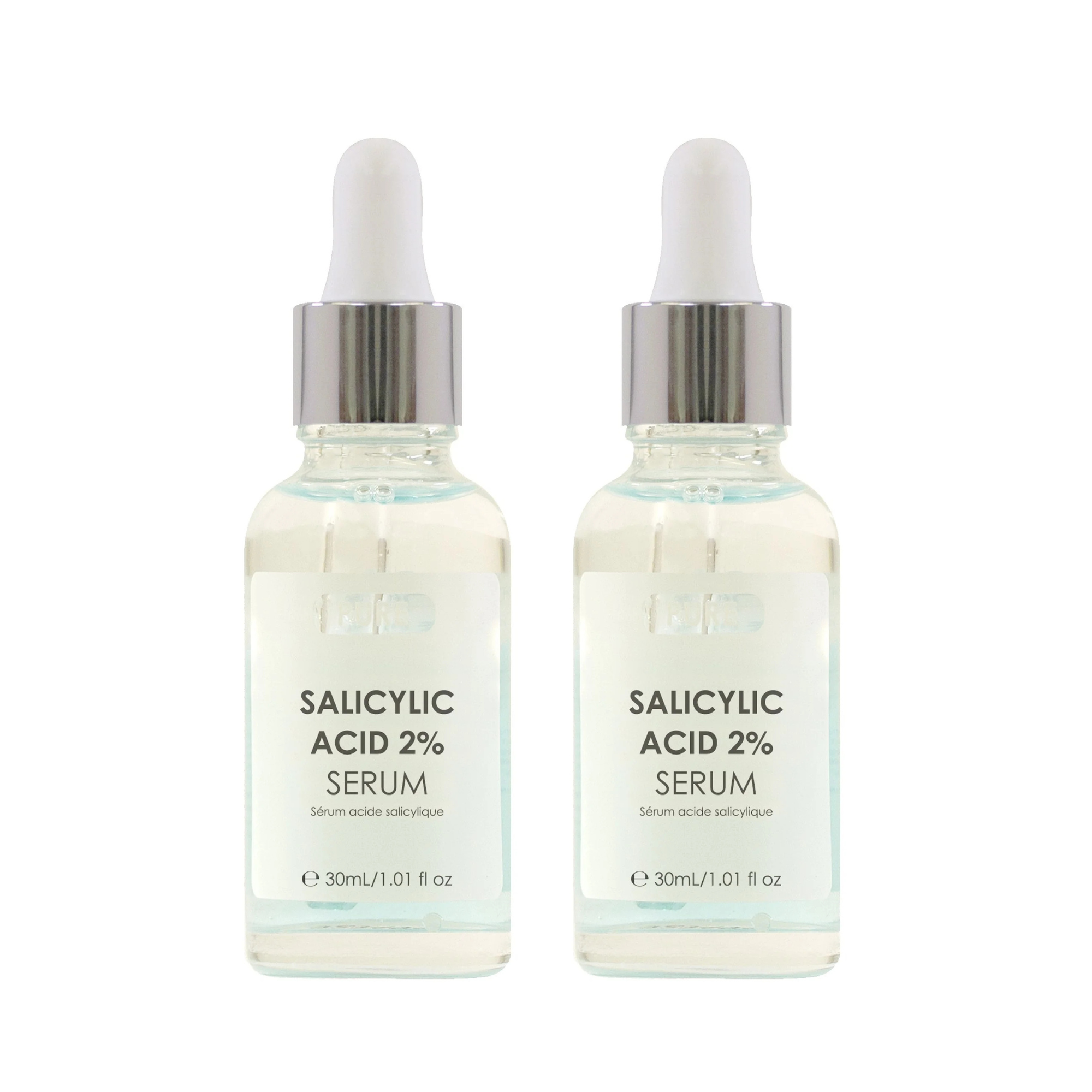 Sérum biphasé à l'acide salicylique pur à 2 % 30 ml - Pack économique double