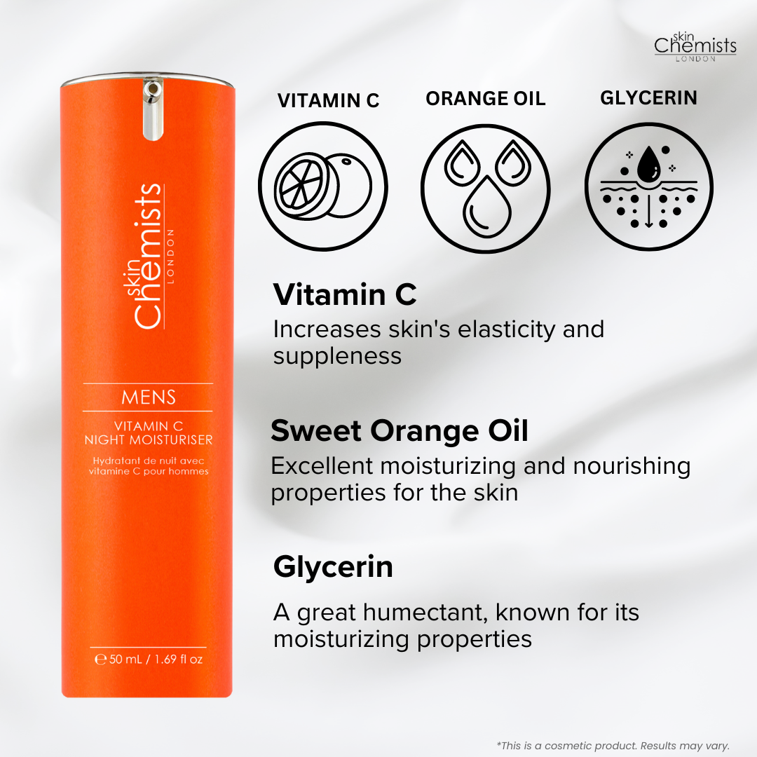 Men's Vitamin C Night Moisturiser 50ml - skinChemists
