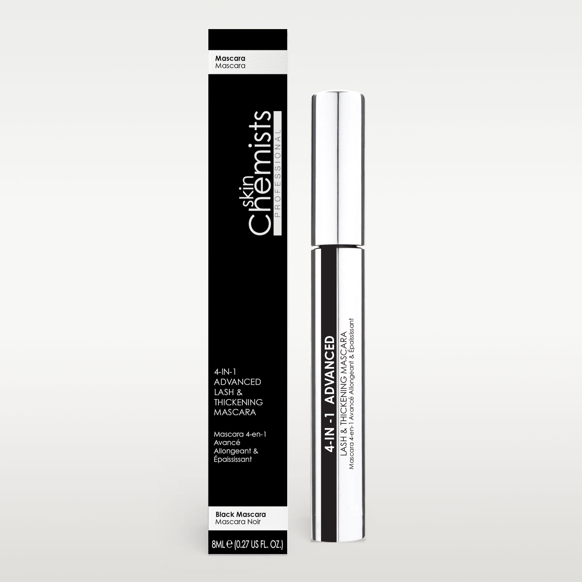 skinChemists Advanced 4-in-1 Lash & Thickening Mascara 8ml