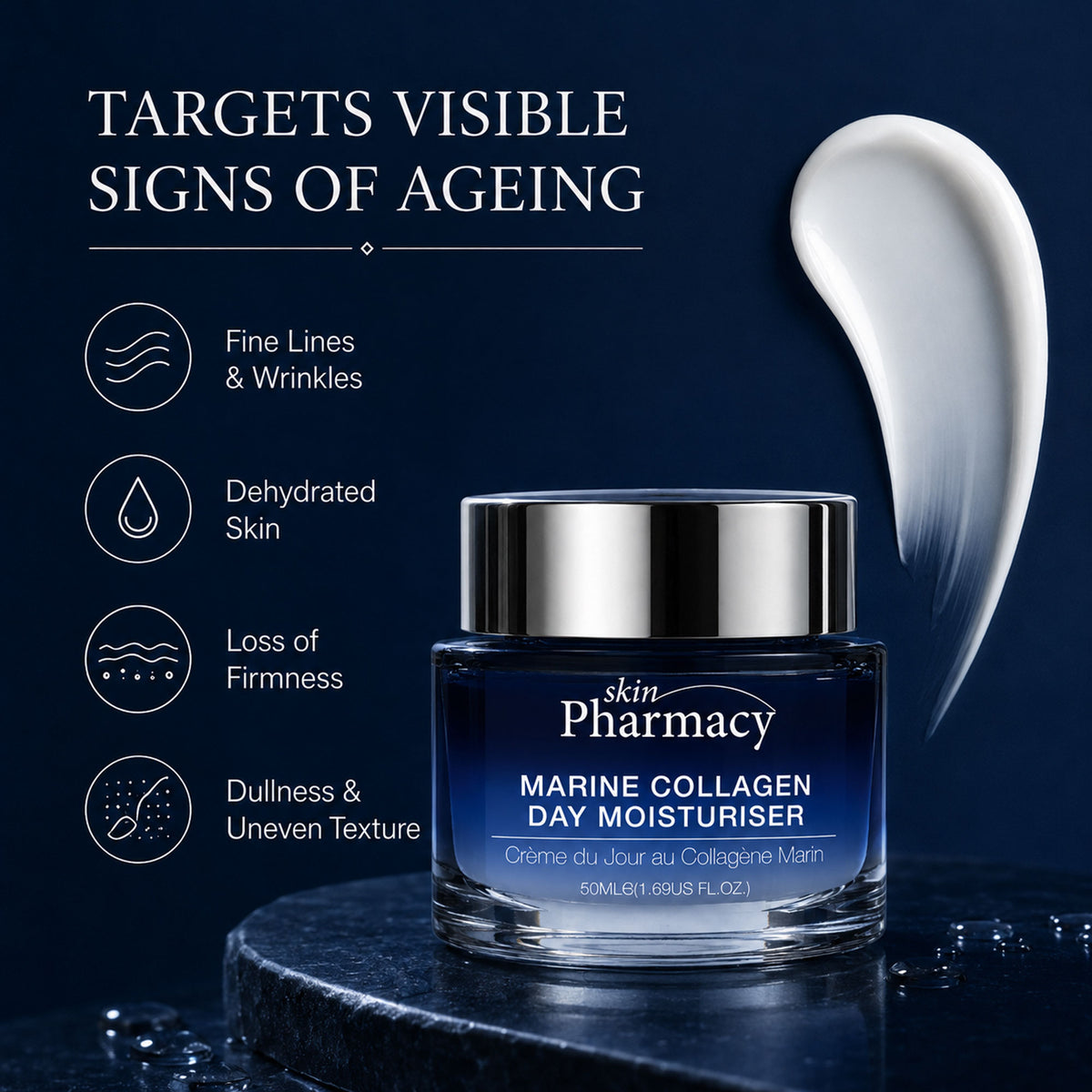 Hidratante facial de día con colágeno marino 50ml