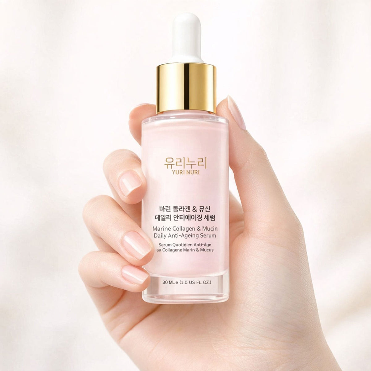 Yuri Nuri 유리누리 Essenza illuminante alla mucina anti-età 30ml