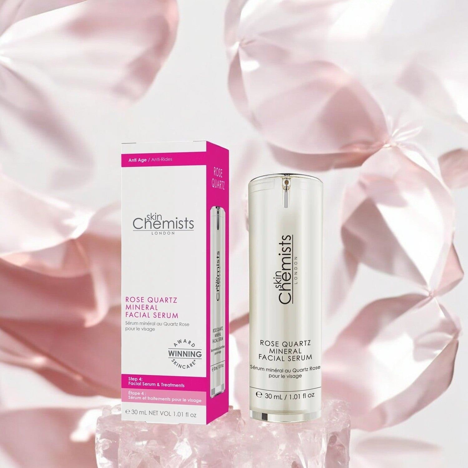 Rose Quartz Mineral Facial Serum 30ml Twin Value Savings Pack