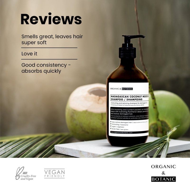 Madagascan Coconut Moisturising Shampoo 500ml - skinChemists