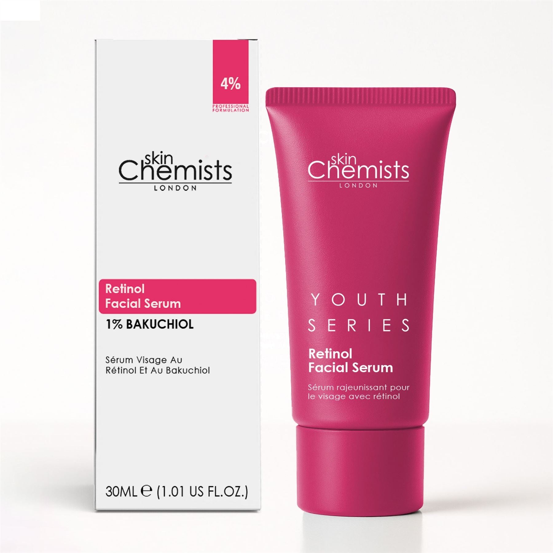 skinChemists Retinol and Bakuchiol Dual Anti-Aging Facial Serum 30ml
