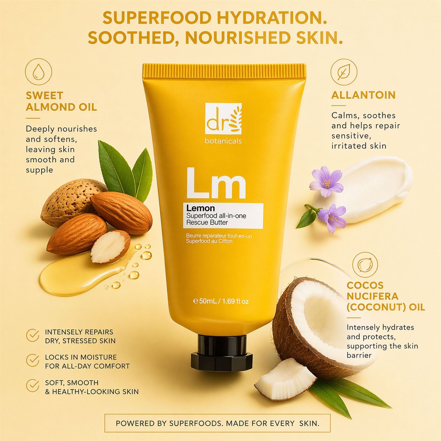 Lemon Superfood all-in-one Rescue Butter 50ml