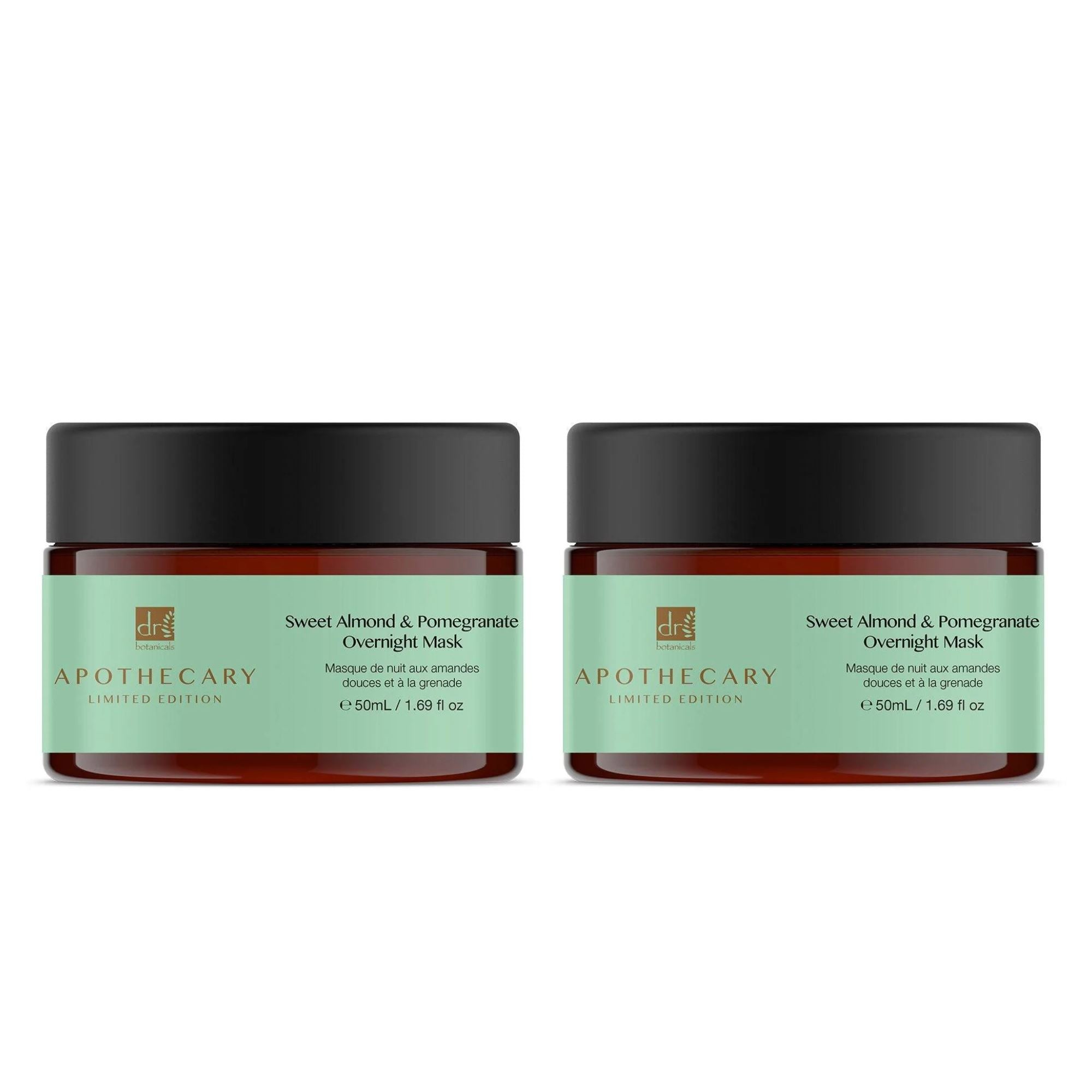 Sweet Almond & Pomegranate Overnight Mask 50ml Twin Value Savings Pack