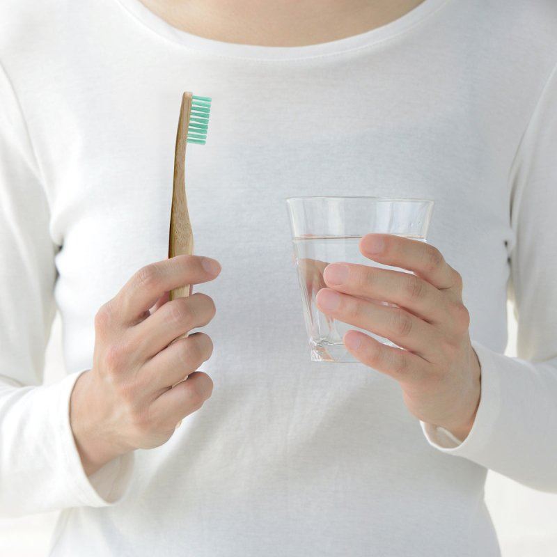 Pastel Bamboo Toothbrush Kit