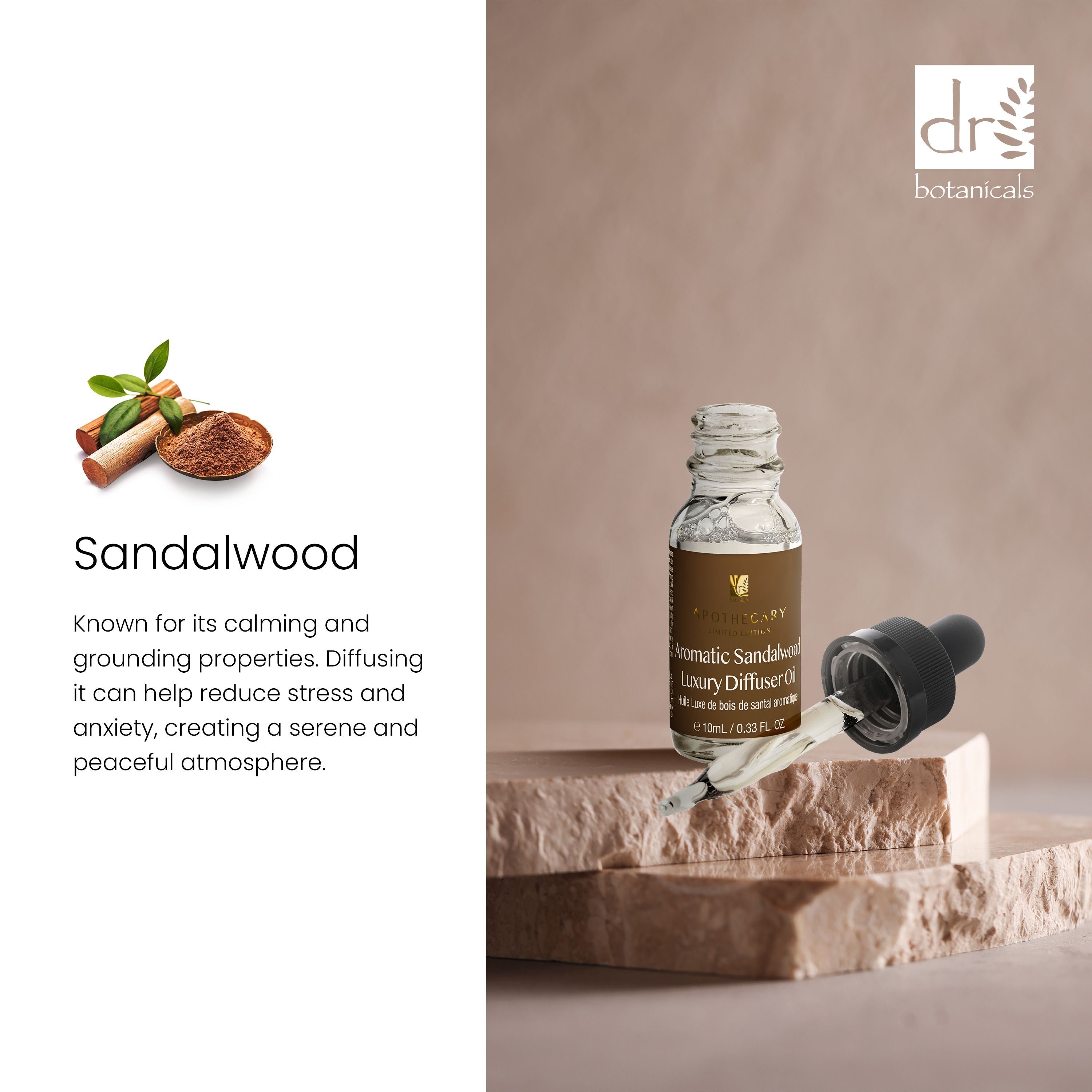 Aromatic Sandalwood Luxury Diffuser Oil 10ml Twin Value Savings Pack