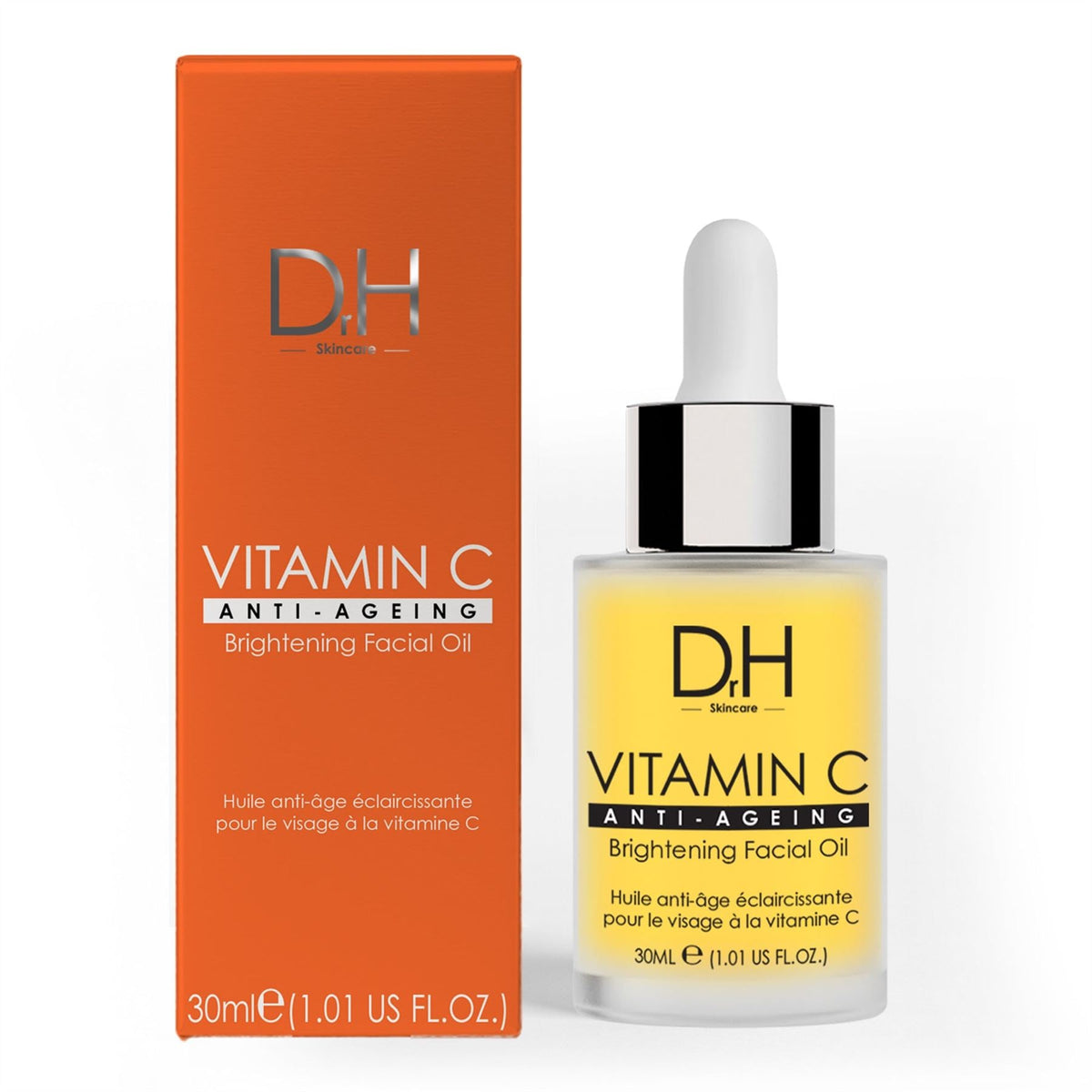 Huile visage éclaircissante à la vitamine C 30ml